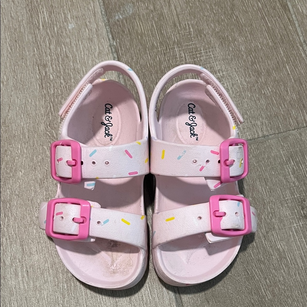 Cat & Jack Light Pink Sprinkle Kids Sandals